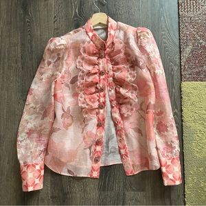 Zimmermann Concert Scalloped Shirt size 0